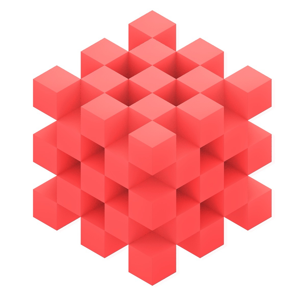 3D molecule related to Microsoft's Fluid design system