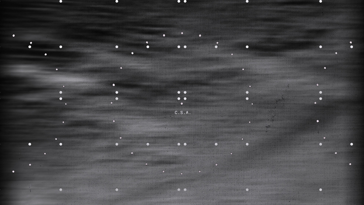 Mammogram image on monitor.