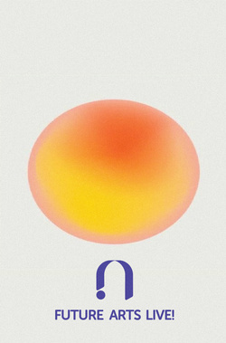 This is an orange with a blue background.